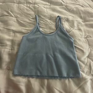 By Anthropologie Devi Seamless Longline Bralette blue